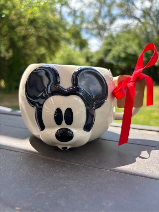 Rae Dunn Other - Rae Dunn Mickey Mouse 3D Ceramic Mug - Cream with Black Face